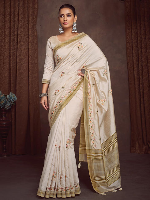 Vasthrlay Embroidered Unstitched Hs Ethnic Wear