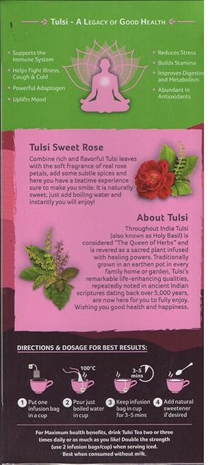 Organic India Tulsi Sweet Rose Tea