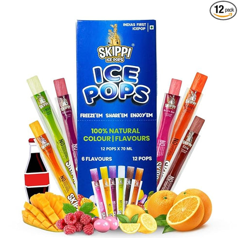 Skippi Ice Pops All Flavor Box of Skippi Natural Ice Pops