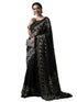 Vasthrlay Botanical Printed Unstitched Black Hs Ethnic Wear