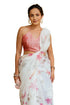 Vasthrlay Fashion Organza Printed White Ethnic Wear