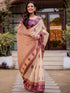 Vasthrlay Shimmer Printed Unstitched Light Green Saree