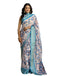 Vasthrlay Womens Printed Unstitched Beige Saree