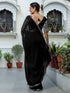 Vasthrlay Shimmer Scalloped Yellow Saree