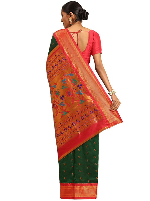 Vasthrlay Paithani Violet Saree