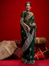 Vasthrlay Scalloped Embroidery Wine Saree