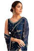 Vasthrlay Organza Saree Stone