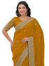 Vasthrlay Vichitra Embroidery Red Saree