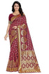 Vasthrlay Women's Maroon Kanchipuram Saree