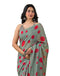 Vasthrlay Womens Printed Unstitched Peach Saree