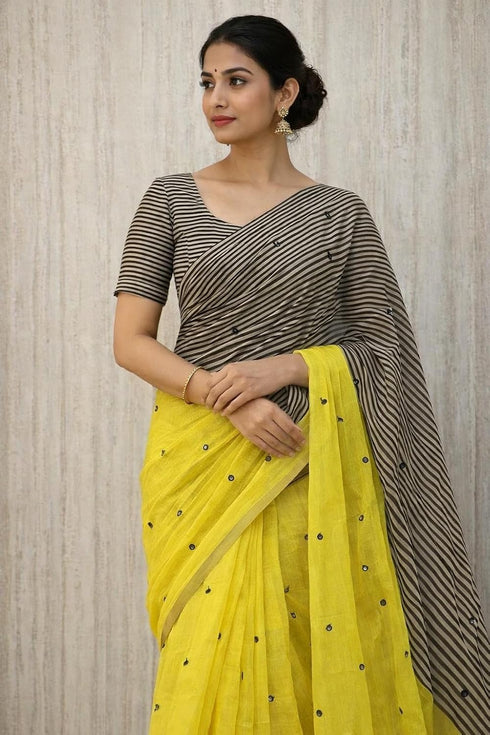 Vasthrlay Striped Detailing Lightweight Unstitched