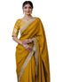 Vasthrlay Womens Unstitched Blouse Mustard Saree