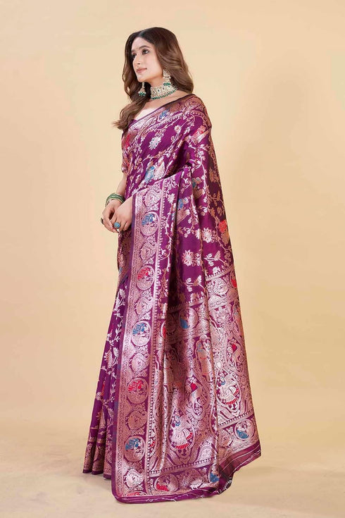 Vsathrlay Kanjivaram Banarasi Festival Wedding Ethnic Wear