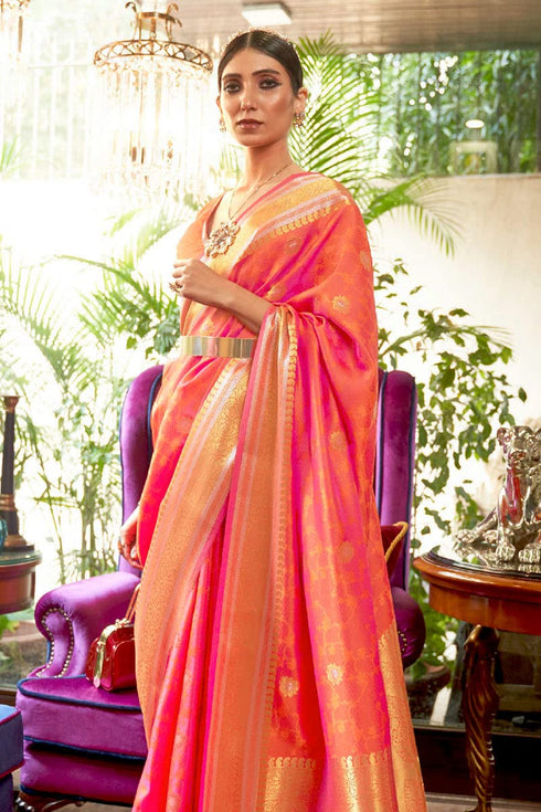 Vasthrlay Kanjivaram Unstitched Occasions Luxurious Saree