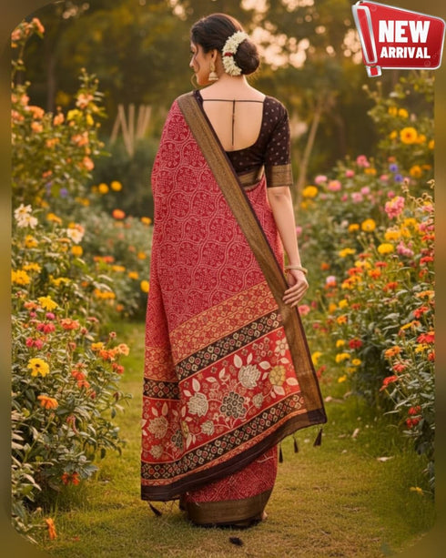 Vasthrlay Elegant Printed Designer Traditional