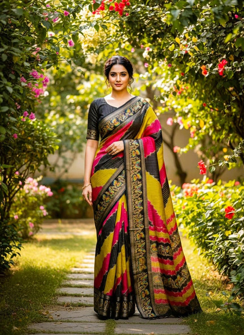 Vasthrlay Designer Masmellow Embroidered Multicolor