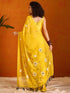 Vasthrlay Floral Tassels Yellow Traditional