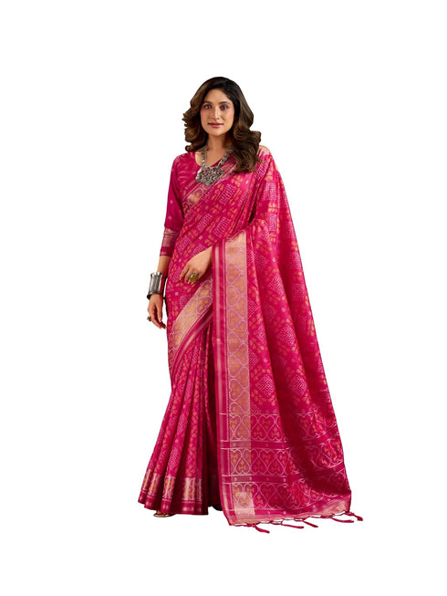 Vasthrlay Women's Kanjivaram Silk Unstitched Saree