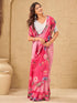 Vasthrlay Womens Printed Unstitched Sky Blue Saree