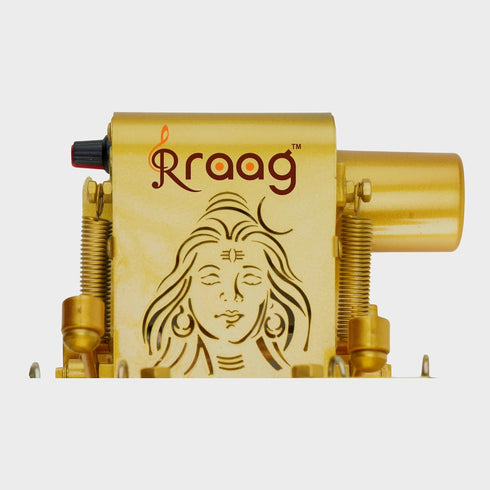 Simple Aarti Machine with Nagada Bell & Jalar - Laser Cut Mahadev Design