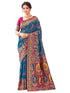 Vasthrlay Weaving Dark Saree