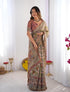 Vasthrlay Blue Beige Traditional Grey Green Saree