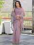 Vasthrlay Womens Printed Unstitched Light Green Saree