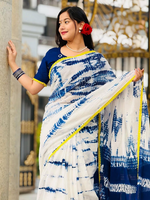 Vasthrlay Tie Dye Printed Elegant Festive