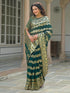 Vasthrlay Georgette Printed Orange Saree