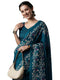 Vasthrlay Botanical Printed Unstitched Black Hs Ethnic Wear