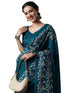 Vasthrlay Botanical Printed Unstitched Black Hs Ethnic Wear
