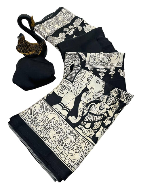 Vasthrlay Modal Kalamkari Designer Beautiful Blouse