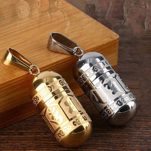 Engraved Openable Creative Perfume Bottle Memorial Urn Pendant Necklace