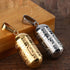 Engraved Openable Creative Perfume Bottle Memorial Urn Pendant Necklace