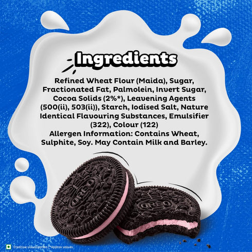 Cadbury Oreo Strawberry Flavour Biscuit