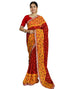 Vasthrlay Georgette Embroidery Unstitched Yellow Saree