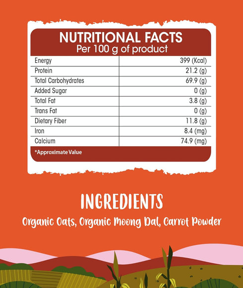 HUNGRY KOALA Oats & Carrot Khicdi Cereal