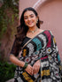 Vasthrlay Womens Printed Unstitched Dusty Pink Saree