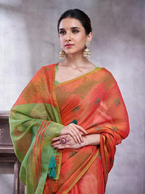 Vasthrlay Printed Unstitched Hs Ethnic Wear