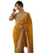 Vasthrlay Embroidery Scalloped Cherry Saree