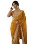 Vasthrlay Embroidery Scalloped Cherry Saree