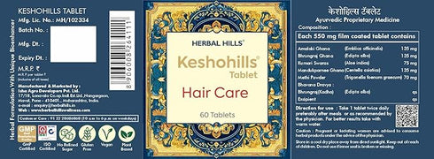 Herbal Hills Ayurveda Keshohills Tablets