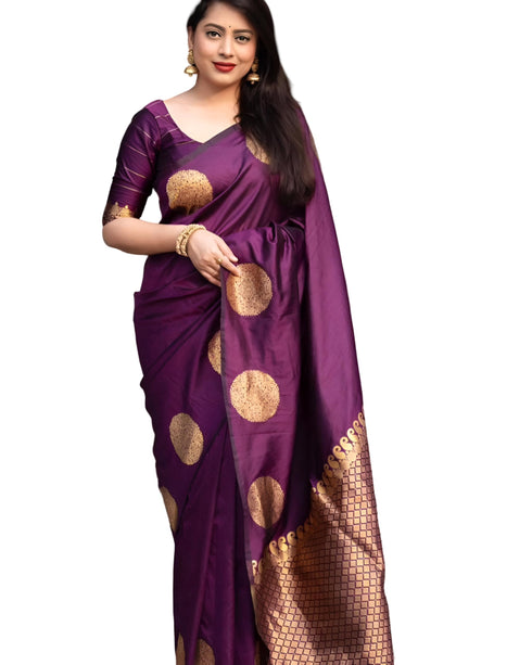 Vasthrlay Banarasi Traditional Unstitched Saree