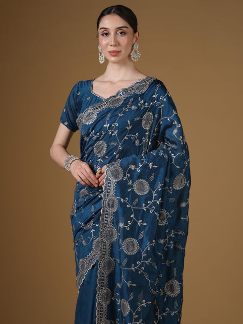 Vasthrlay Embroidered Unstitched Designer If Ethnic Wear