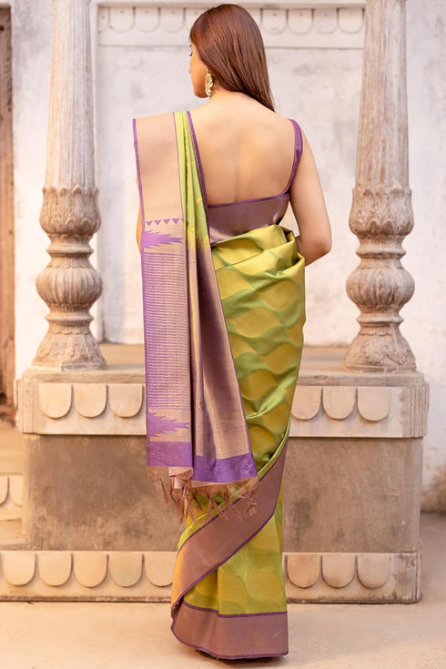 Vasthrlay Light Green Tussar