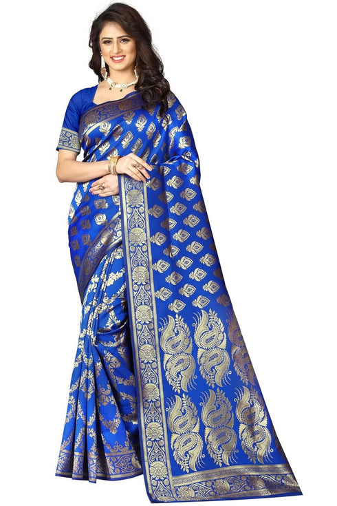 Vasthrlay Women's Royal Kanchipuram Saree