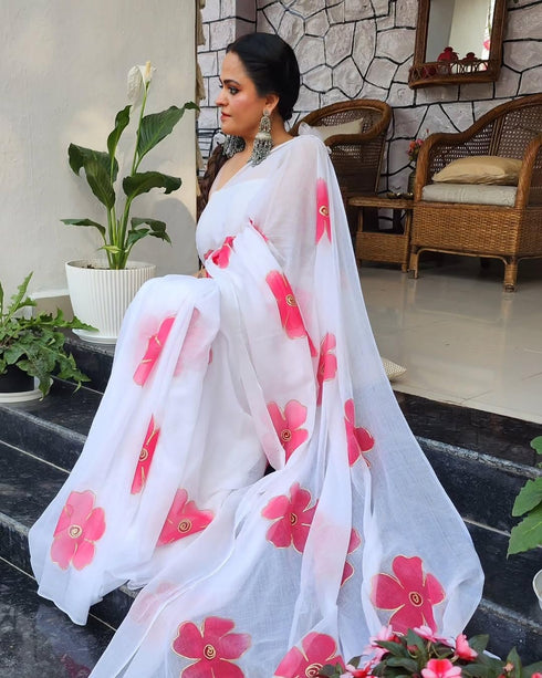 Vasthrlay Traditional Cotton Floral Festive