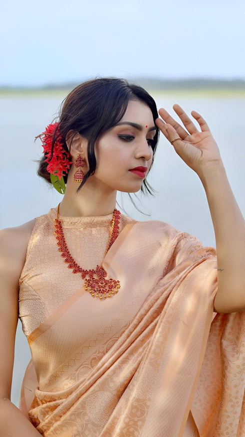 Vasthrlay Banarasi Unstitched Saree