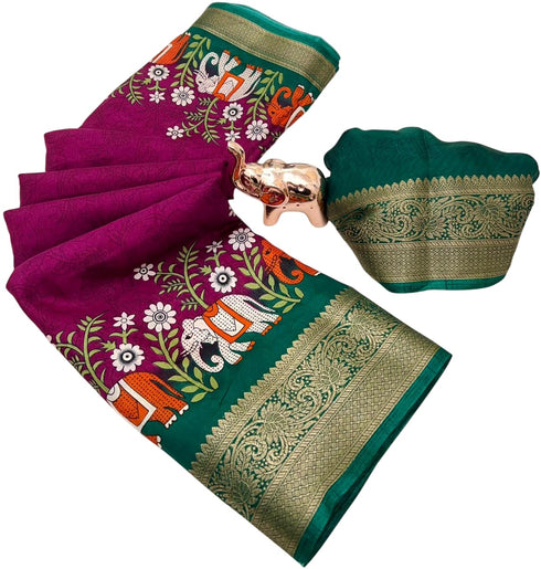Vasthrlay Tussar Silk Saree