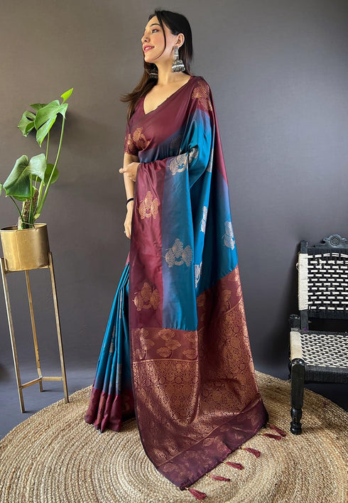 Vasthrlay Kanjivaram Woven Blouse Ethnic Wear